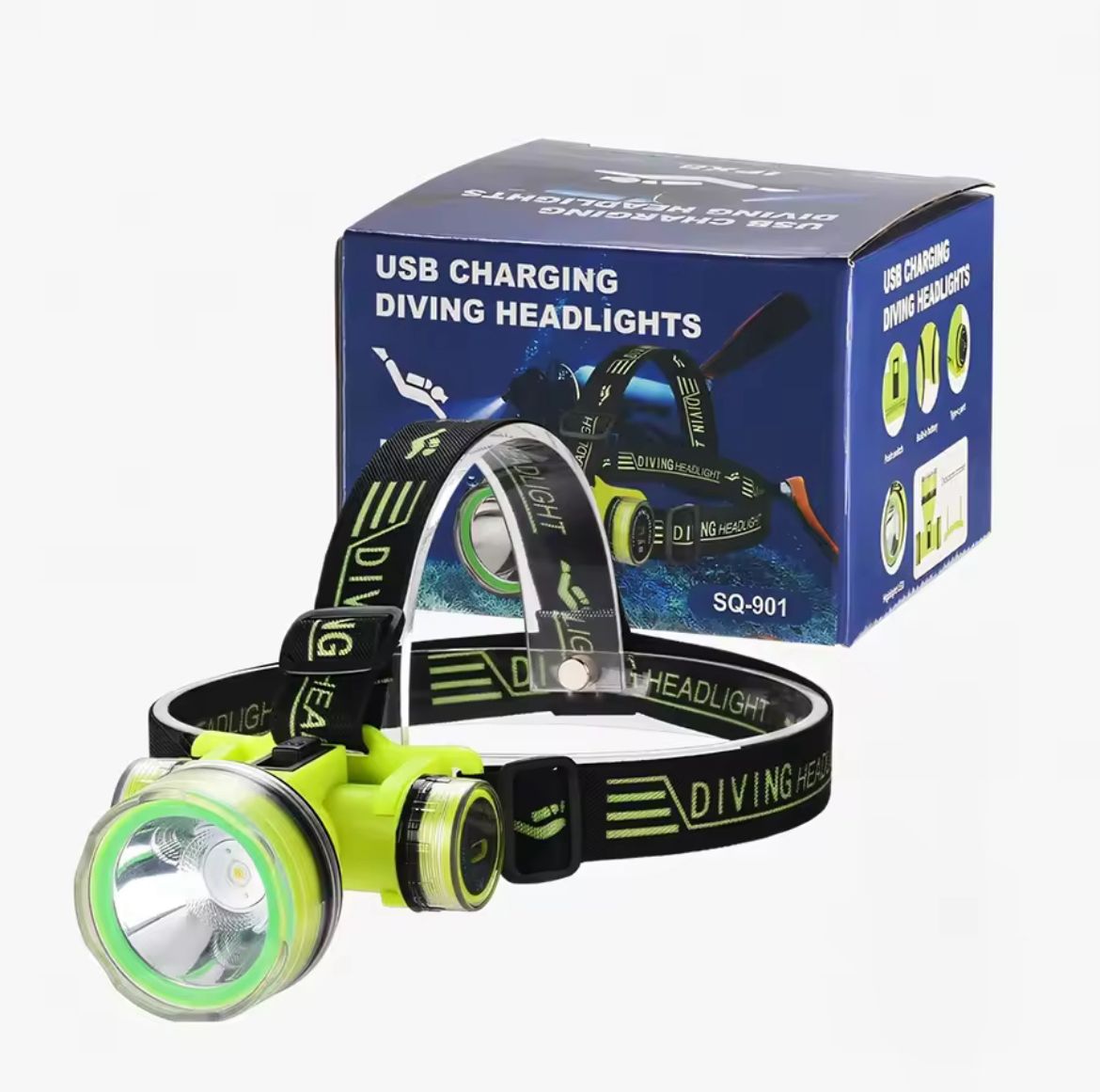 Miniatura 7 de LINTERNA FRONTAL SUBACUATICA 5cm SQ-901